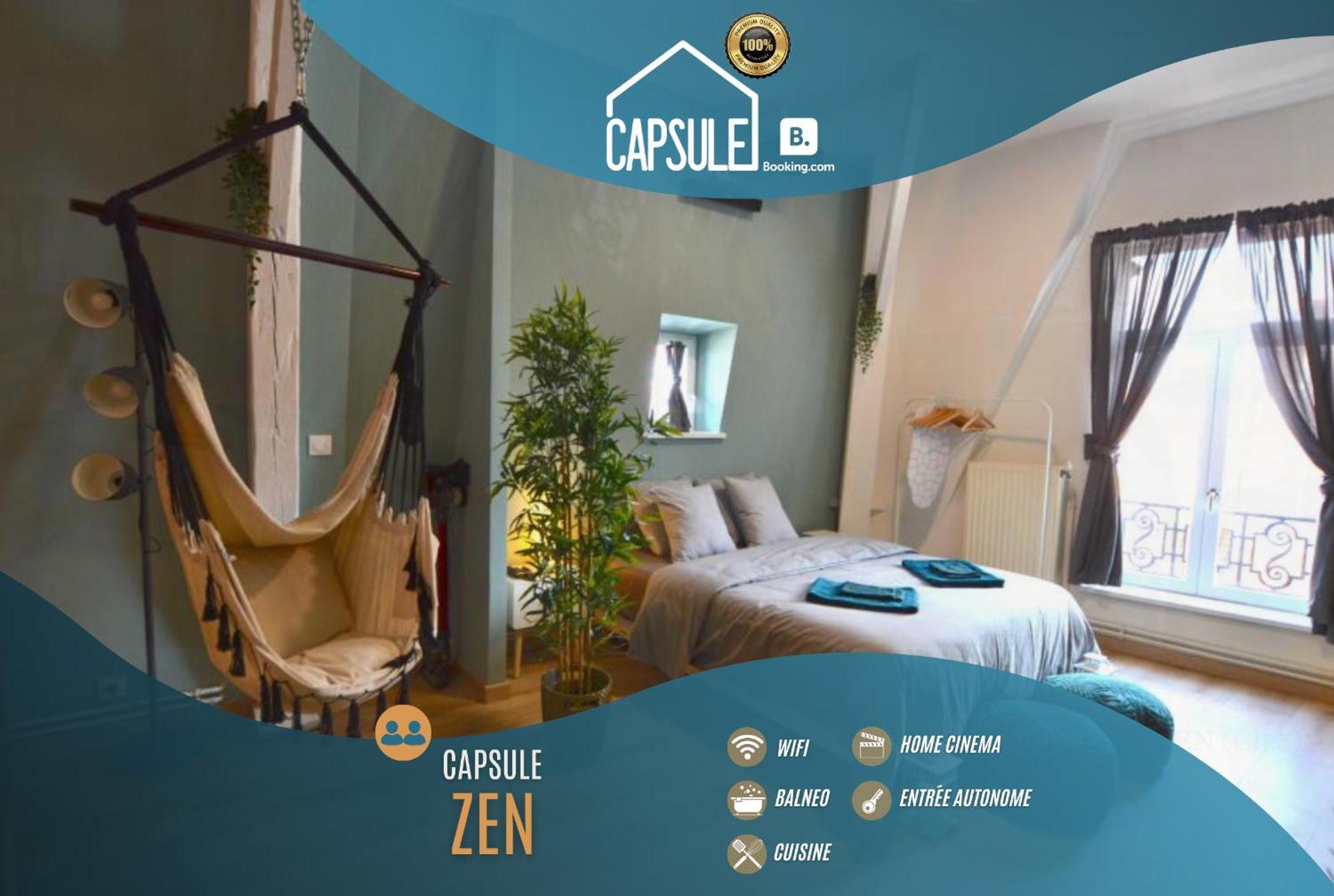 Apartment Capsule Roubaix/lille Balneo*home Cinema*billard